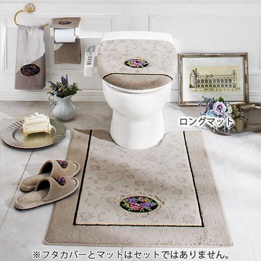 新品未使用　高級　トイレタリー　バスマット　日本製　上質レース 新品未使用 高級 トイレタリー バスマット 日本製 上質レース