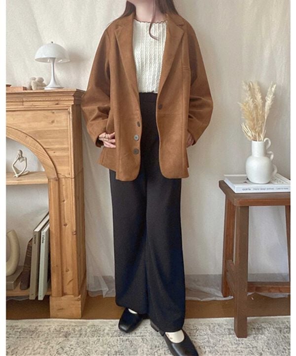 GeeRA（ジーラ）の「美脚見えカーブフレアパンツ（フルレングスパンツ）」｜詳細画像