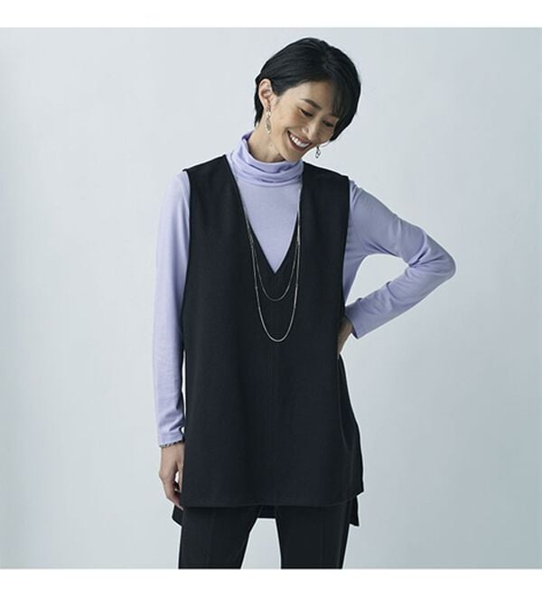 BELLUNA（ベルーナ）の「なめらかテンセル（ＴＭ）繊維ストレッチプルオーバー（カットソー）」｜詳細画像