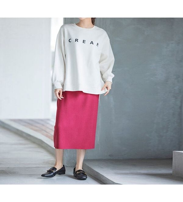 RANAN（ラナン）の「＜４つの機能付＞ニットタイトスカート（ロングスカート）」｜詳細画像