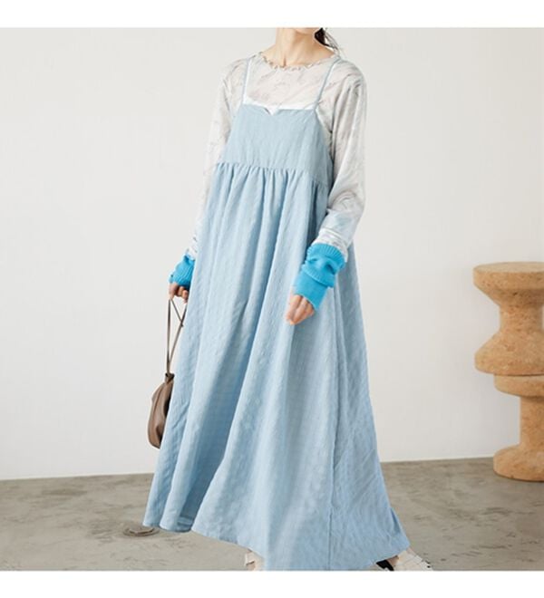 GeeRA（ジーラ）の「ぽこぽこエンボス素材キャミワンピース（その他ワンピース）」｜詳細画像