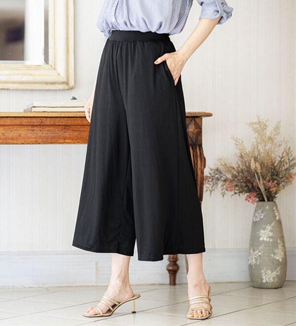 ヒンヤリ冷感イージーガウチョパンツ - ベルーナ【公式】 