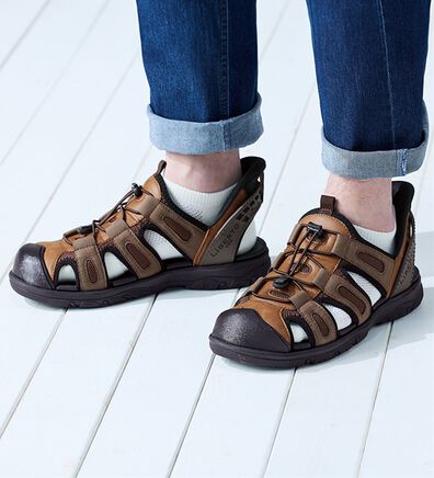 「＜リベルトエドウイン＞立ったまま履けるスニーカーサンダル（メンズサンダル）」
