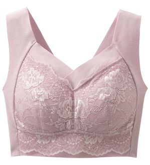 LAVIENNE（ラヴィエンヌ）の「楽なママお出かけブラ（ノンワイヤーブラ）」｜コットンピンク