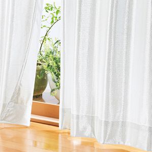 「一年中お役立ちエコレースカーテン「エコファイン」（レースカーテン）」｜無地調