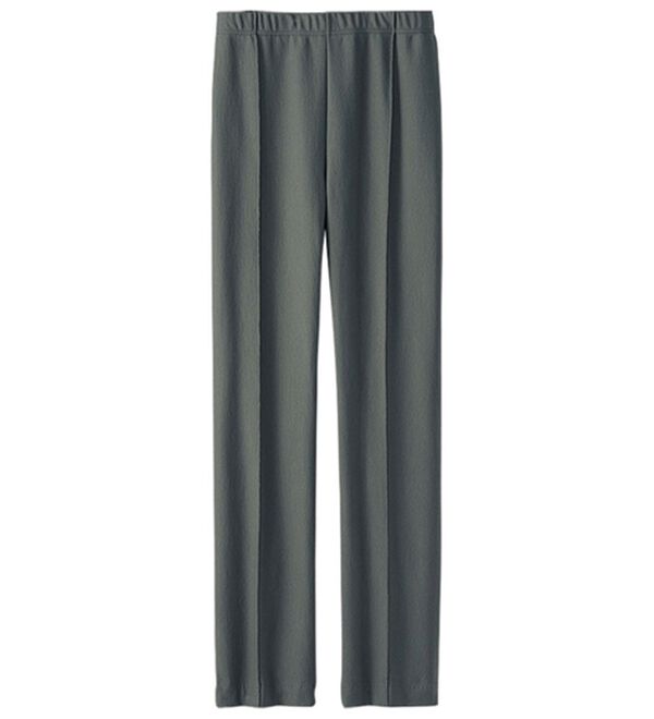 BELLUNA（ベルーナ）の「日本製裏起毛ハイテンションパンツ（フルレングスパンツ）」｜チャコール