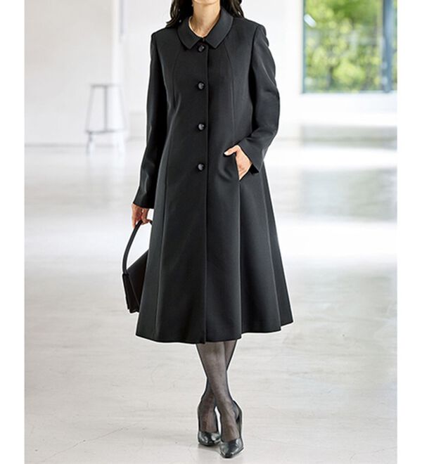 BELLUNA（ベルーナ）の「はっ水加工フォーマルコート（ライナー付）（ブラックフォーマル（喪服・礼服））」｜詳細画像