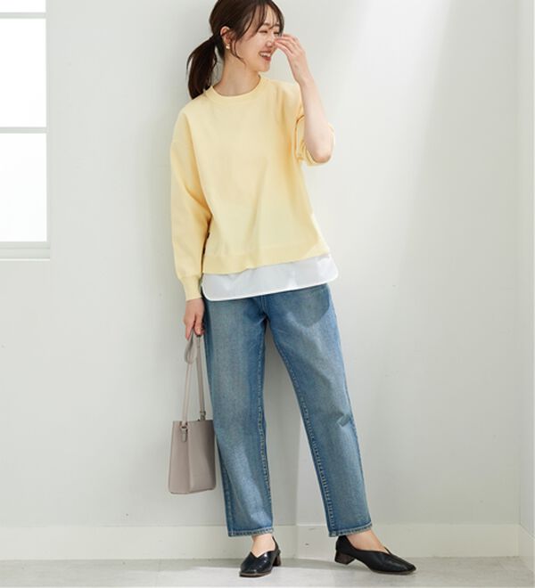 BELLUNA（ベルーナ）の「裾ボタン重ね着風ニットプルオーバー（ニット・セーター）」｜詳細画像