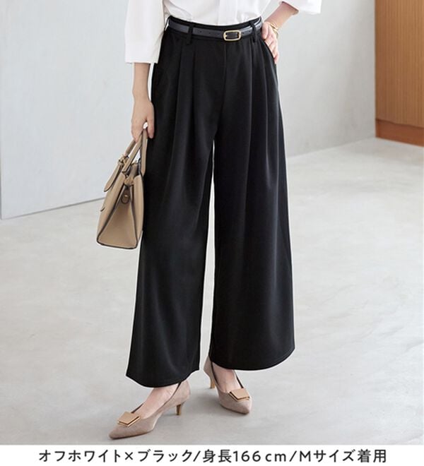 Viola e Viola（ヴィオラ エ ヴィオラ）の「【２点セット】入卒も！お仕事も！楽ちんスキッパーブラウス（ブラウススーツ）」｜詳細画像