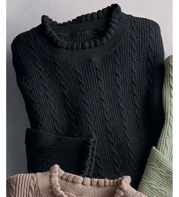 フリルケーブルニットプルオーバー - ベルーナ【公式】