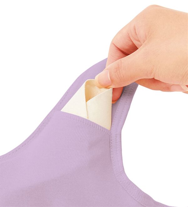 「【３色組】肌にやさしい綿１００％前開きブラ（ノンワイヤーブラ）」｜詳細画像