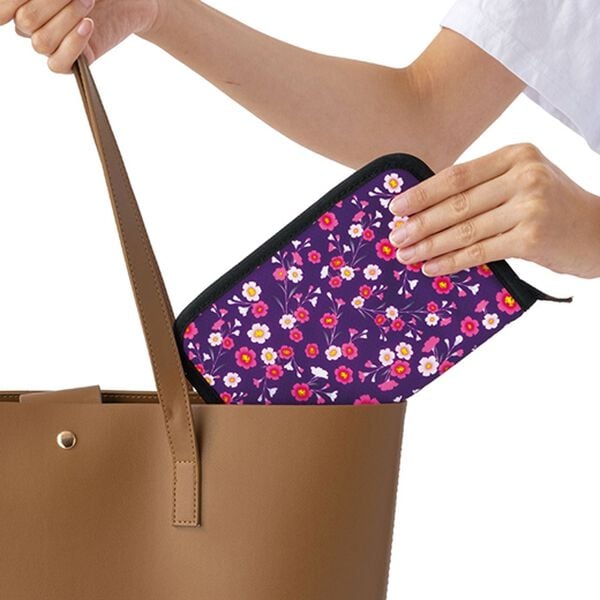 「花柄のお薬手帳ケース（財布・パスケース）」｜詳細画像