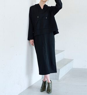 RANAN（ラナン）の「裏起毛！アンチピリング！パーカーセットアップ（セットアップ）」｜ブラック