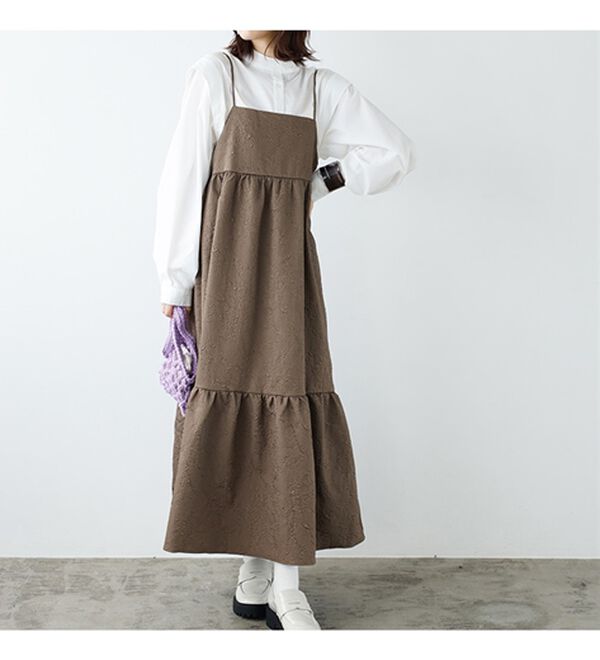 GeeRA（ジーラ）の「ふくれジャカードキャミワンピース（その他ワンピース）」｜詳細画像