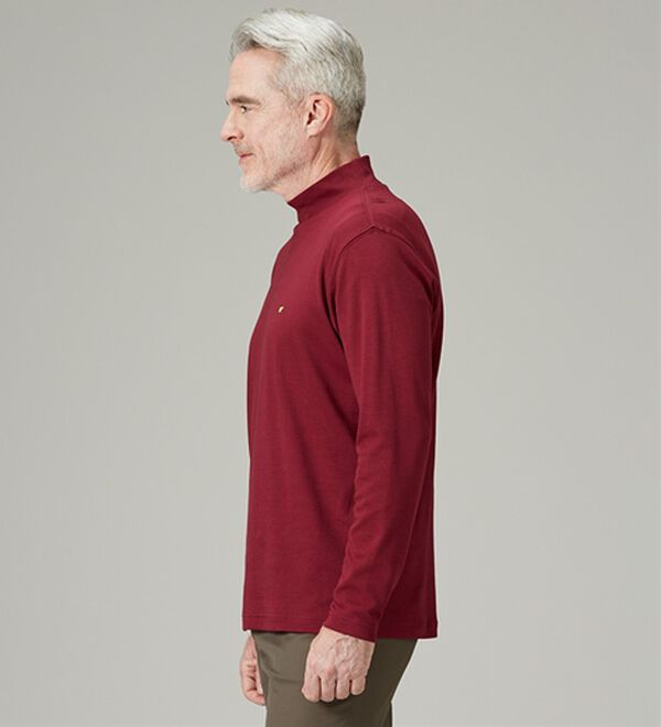 「＜ゴールデンベア＞綿１００％ヒートハイネックシャツ（メンズＴシャツ）」｜詳細画像