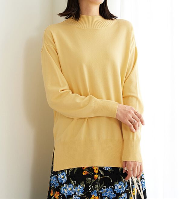 BELLUNA（ベルーナ）の「もちもち素材ハイネックニットプルオーバー（ニット・セーター）」｜詳細画像