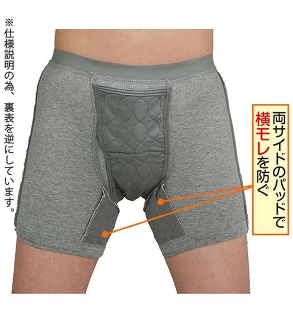 「【３枚組】ＮＥＷシャカシャカしな～い失禁ボクサー（メンズ尿漏れパンツ）」｜詳細画像