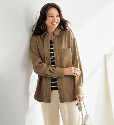 BELLUNA（ベルーナ）の「【Ｗｏｏｌｉｓｈ】配色ステッチデザインシャツ（シャツ）」