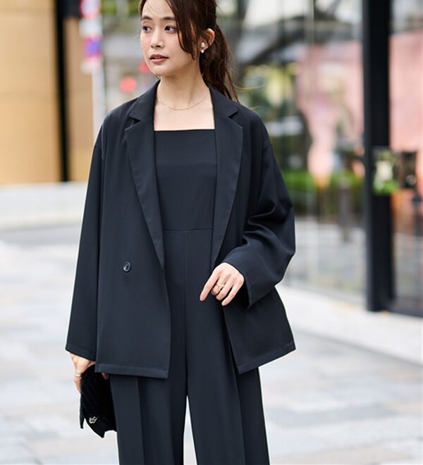 RANAN（ラナン）の「ジャケット＆サロペットドレスセット（パンツスーツ）」｜詳細画像