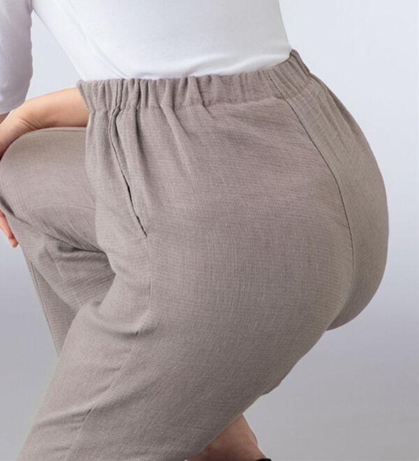 ルフラン（ルフラン）の「日本製肌にさらり綿混ラク楽パンツ（フルレングスパンツ）」｜詳細画像