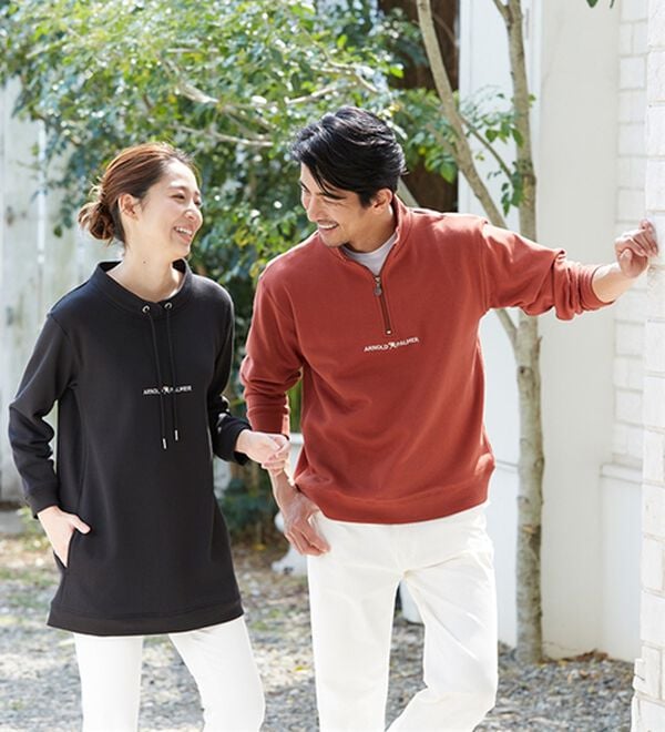 「＜アーノルド　パーマー＞着回し自在！ハーフジップトレーナー（メンズトレーナー）」｜詳細画像