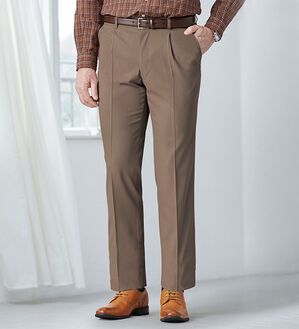 「＜ゴールデンベア＞軽やか綿タッチスラックス（メンズスラックス）」｜詳細画像