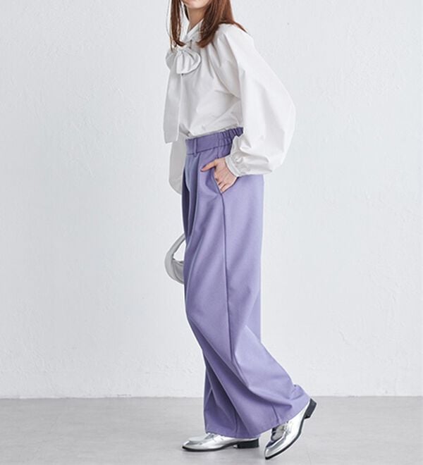 RANAN（ラナン）の「ボリュームボウタイブラウス（ブラウス）」｜詳細画像