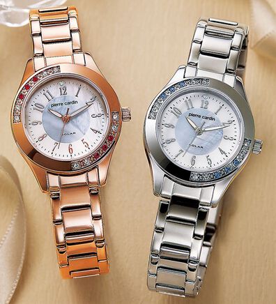 BELLUNA（ベルーナ）の「＜ピエールカルダン＞ダイヤステンレスソーラー腕時計（腕時計）」