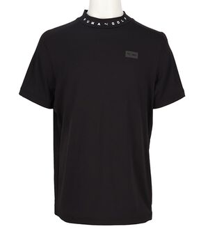 「＜ｐｕｍａ＞ゴルフ　ＳＩＭＰＬＥ半袖モックネックシャツ（メンズシャツ）」｜プーマブラック