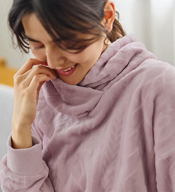 LAVIENNE（ラヴィエンヌ）の「寒がりさんのためのふわっもこケーブルフリースパジャマ（パジャマ・ルームウェア）」｜詳細画像