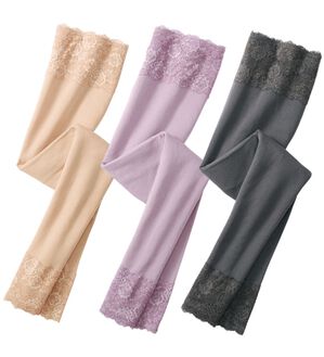 「【３色組】綿混暖かボトム（肌着・インナーウェア）」｜3色組