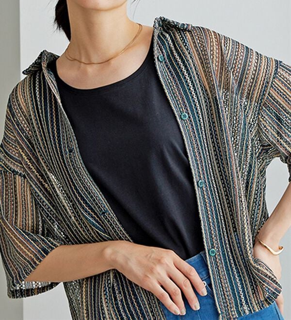 BELLUNA（ベルーナ）の「ヒンヤリ！綿１００％サマ見えタンクトップ（タンクトップ・キャミソール）」｜詳細画像