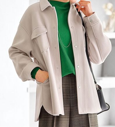 BELLUNA（ベルーナ）の「ウール調素材ポケット使いジャケット（その他ジャケット）」