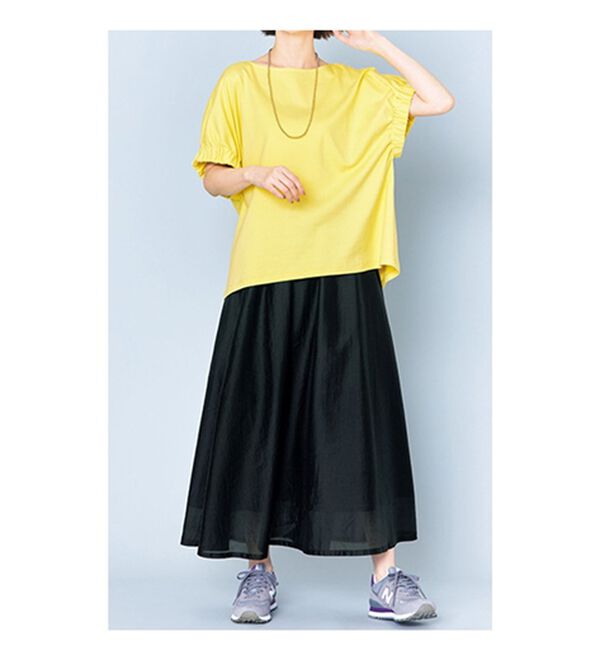 VINNO（ヴィノ）の「シャイニーローンマキシスカート（ロングスカート）」｜詳細画像