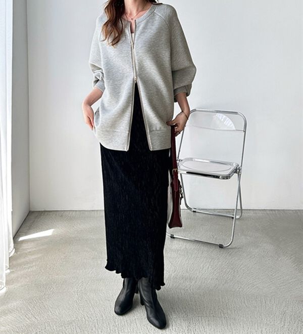 GeeRA（ジーラ）の「前後２ＷＡＹダブルジップスウェット（カットソー）」｜詳細画像