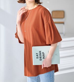 Viola e Viola（ヴィオラ エ ヴィオラ）の「袖タックチュニックTシャツ（チュニック）」｜詳細画像