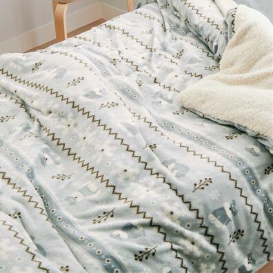 iellio（イエリオ）の「もこもこボアとフランネルの毛布にもなるあったか布団カバー＜フランネル・北欧調・肌ざわり＞（掛布団カバー）」