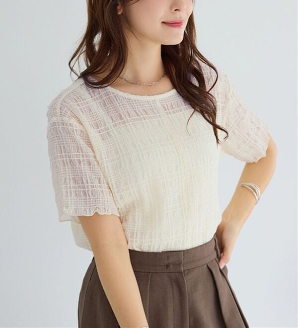 alotta（アロッタ）の「シアーシャーリングプルオーバー（カットソー）」｜詳細画像