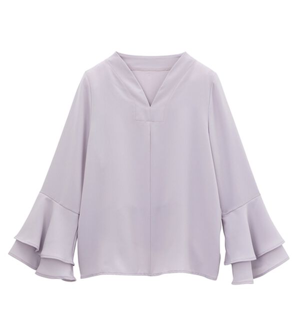 RANAN（ラナン）の「袖ペプラムデザイントップスセットアップ（セットアップ）」｜詳細画像