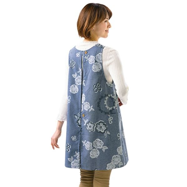 ルフラン（ルフラン）の「【２色組】杢調デザインエプロン（エプロン）」｜詳細画像