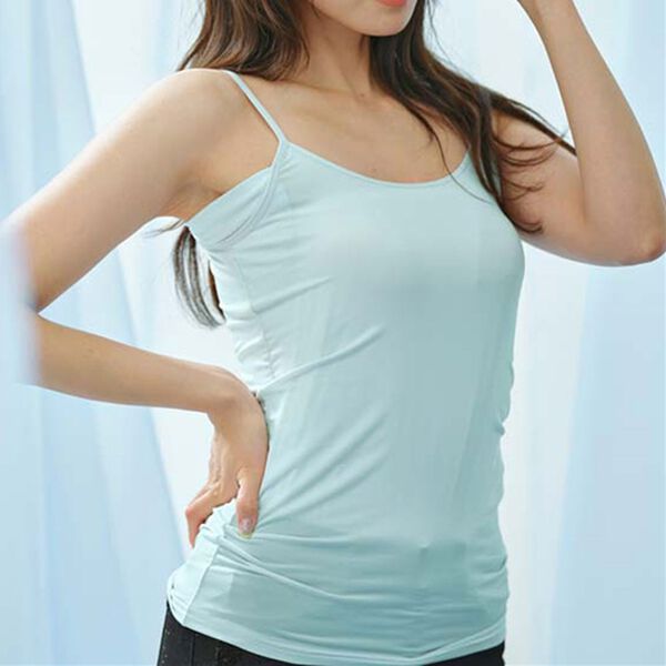 YU'NOW（ユナウ）の「【制菌】ひんやり冷感！汗取りパッド付きクールシリーズ　キャミソール（肌着・インナーウェア）」｜詳細画像