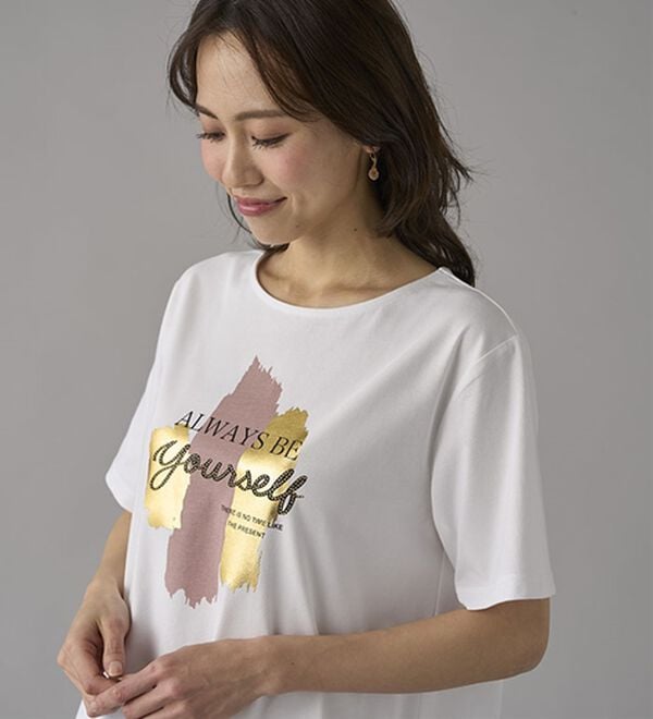 BELLUNA（ベルーナ）の「一枚で着映えるデコラＴ（Tシャツ）」｜詳細画像