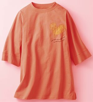 ルフラン（ルフラン）の「お出かけプルオーバー（カットソー）」｜オレンジ