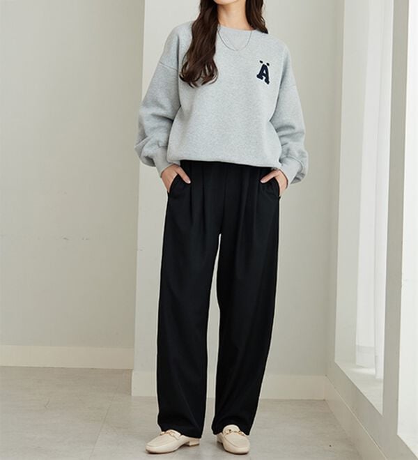 GeeRA（ジーラ）の「【再入荷】オンオフ着られる！カーブパンツ（フルレングスパンツ）」｜詳細画像