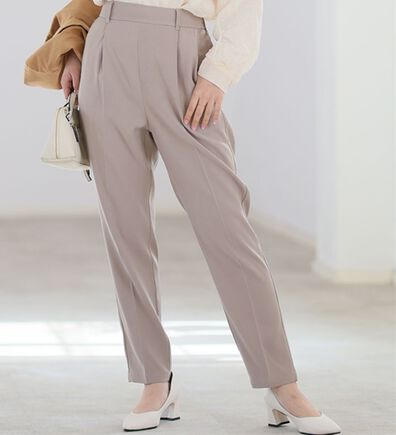 A HAPPY MARILYN（アハッピーマリリン）の「【Ｌ～６Ｌ】Ｒｉｎ 低身長さん高身長さん対応 私サイズで綺麗が叶う 選べる身長別 スラっと美脚ストレッチテーパードパンツ（テーパードパンツ）」