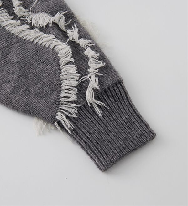 RANAN（ラナン）の「ニュアンスフリンジニット（ニット・セーター）」｜詳細画像