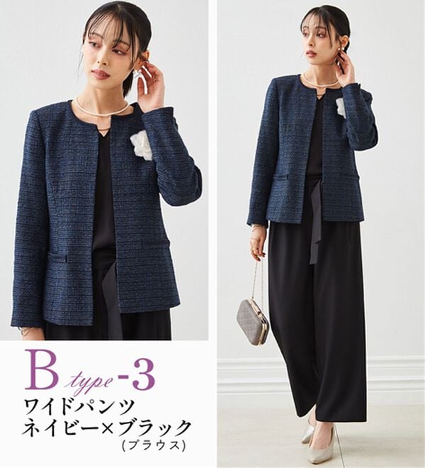 RANAN（ラナン）の「【４点セット】洗える！選べるボトムスーツセット（パンツスーツ）」｜詳細画像