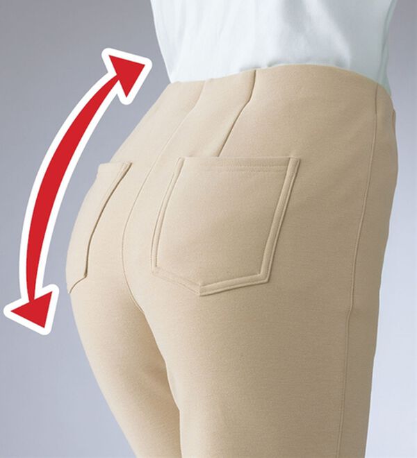 ルフラン（ルフラン）の「【３本組】日本製　上質仕立て・ぬくもり裏ファーパンツ（フルレングスパンツ）」｜詳細画像