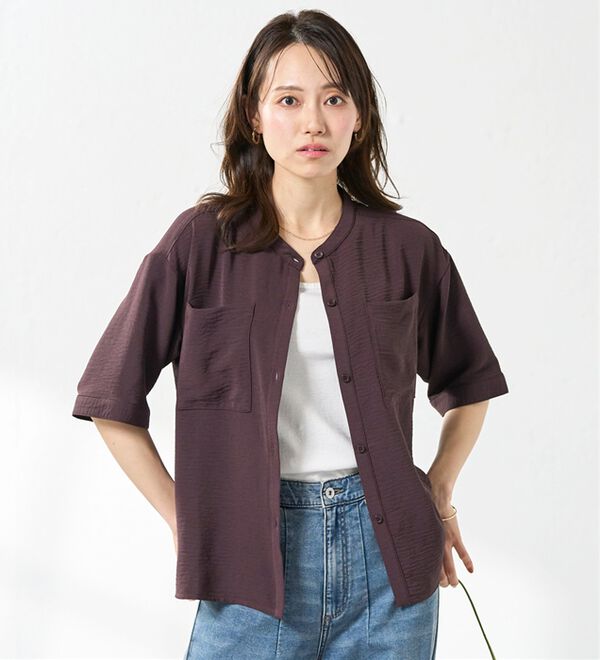 BELLUNA（ベルーナ）の「お手入れ楽々！ポケット使いブラウス（ブラウス）」｜詳細画像