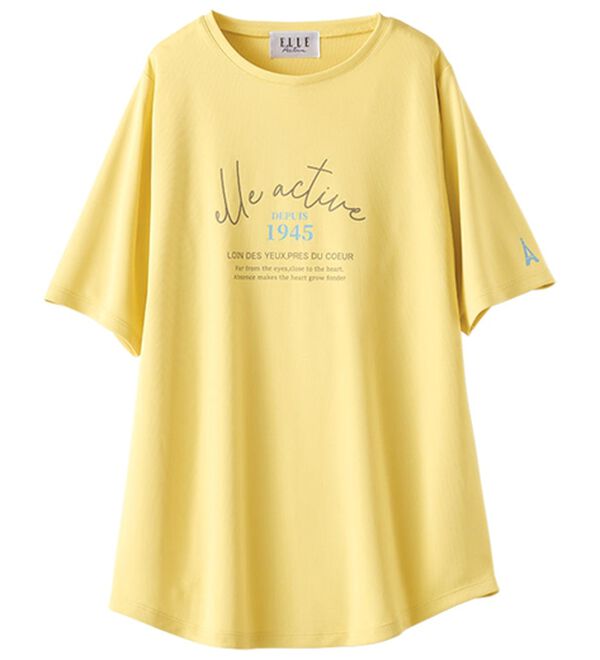 BELLUNA（ベルーナ）の「＜ＥＬＬＥ　Ａｃｔｉｖｅ＞裏メッシュ裾ラウンドチュニック（カットソー）」｜詳細画像